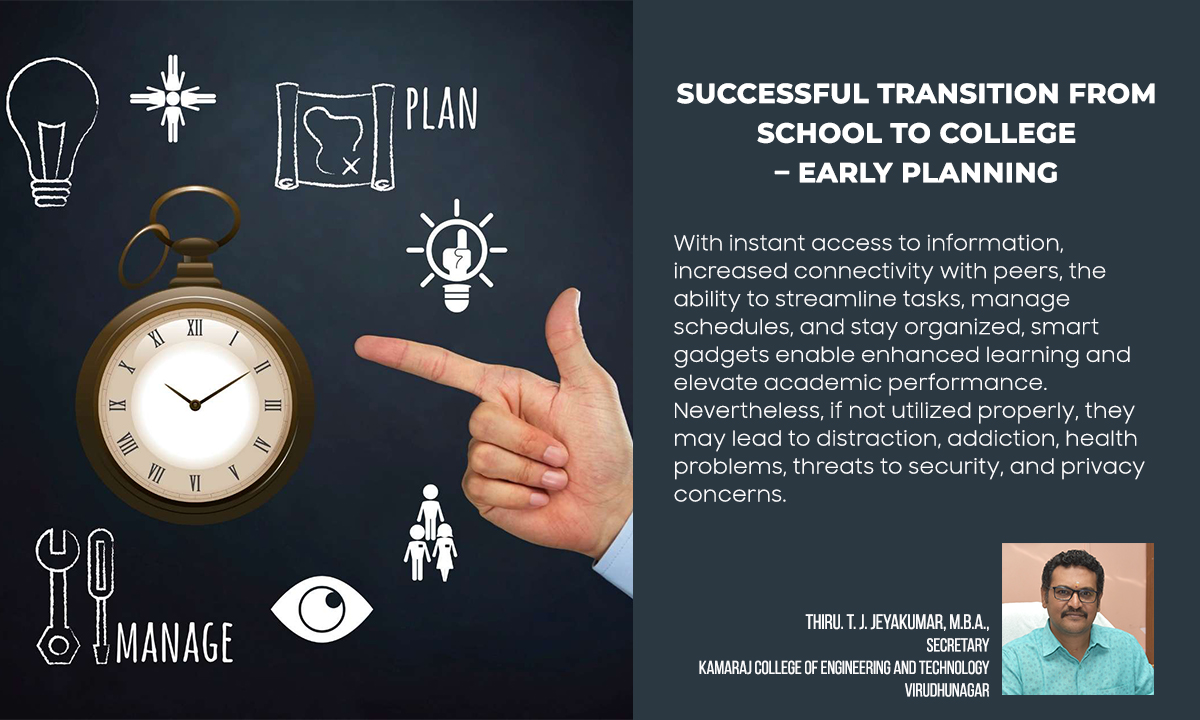 Successful transition from school to college – Early Planning