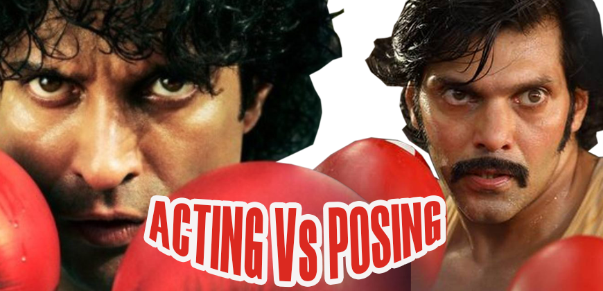 Acting versus posing in front of a camera